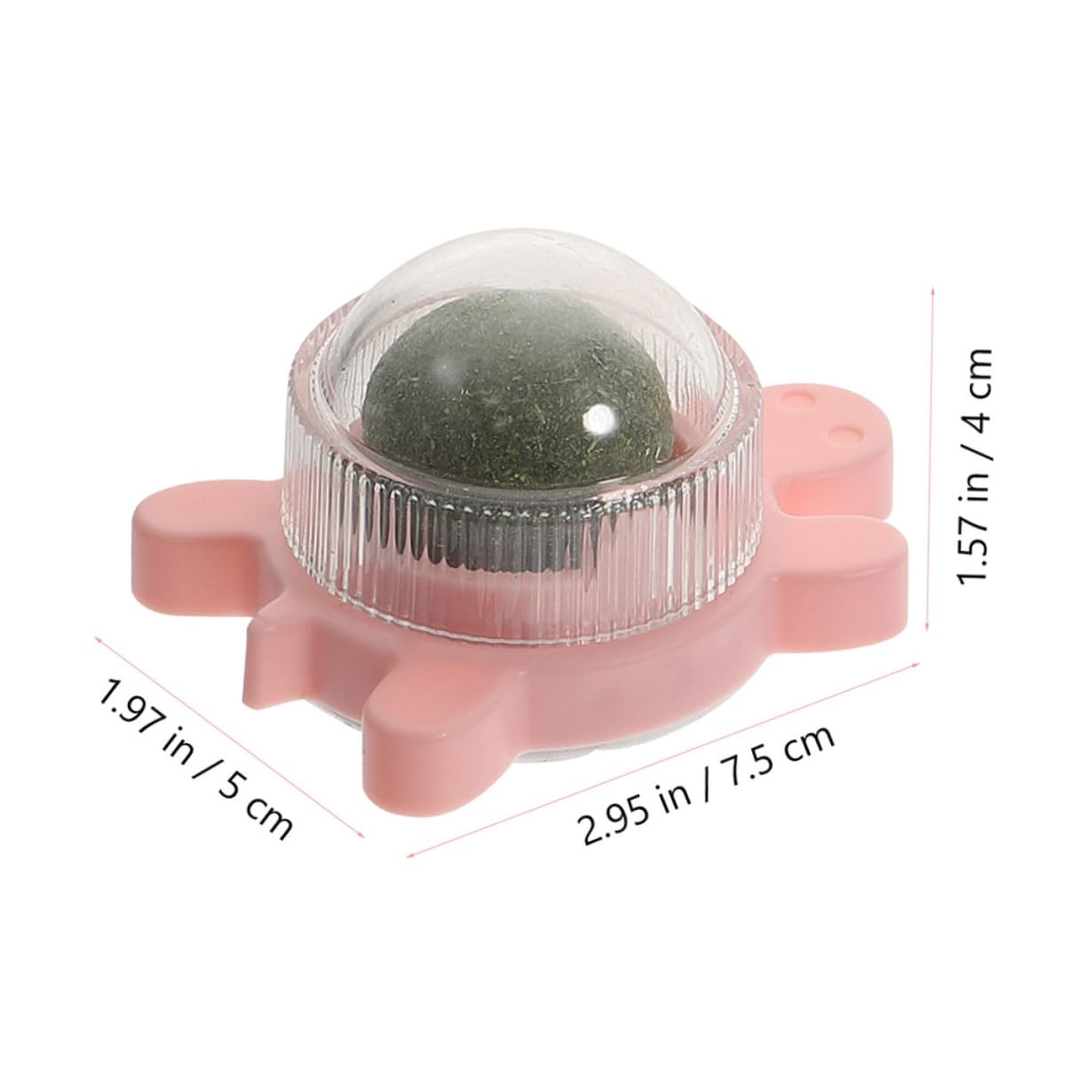 BESPORTBLE 4 Pièces Boules d'herbe à Chat Interactive Cat Toy Jouets interactifs pour Chat Jouets Chaton Boules de Dents de Chat pour Chat Boule à lécher pour Chat Jouets pour Chats PVC
