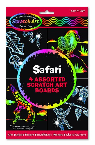 Scratch Art Magic Draw and Learn Animal Safari