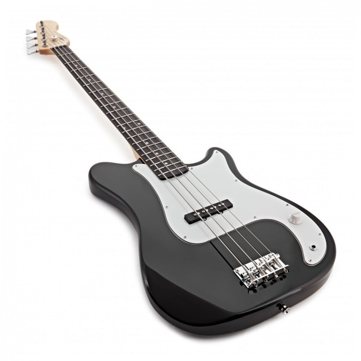 VISIONSTRING E Bass Gitarre mit Verstärker 10W für Erwachsene - Elektrische Bassgitarre Set mit Gitarrentasche, Plektrum, Gurt, Stimmgerät, Kabel - Bass Guitar 4/4 Gitarren Schwartz von Gear4music