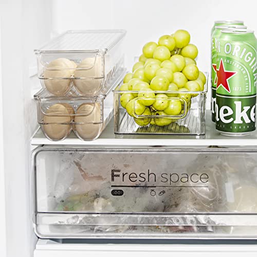 2 Pack Egg Holder For Refrigerator, 14 Egg Container With Lid & Handle, Stackable Egg Storage Container For Refrigerator, Egg Storage & Egg Tray #TOP6