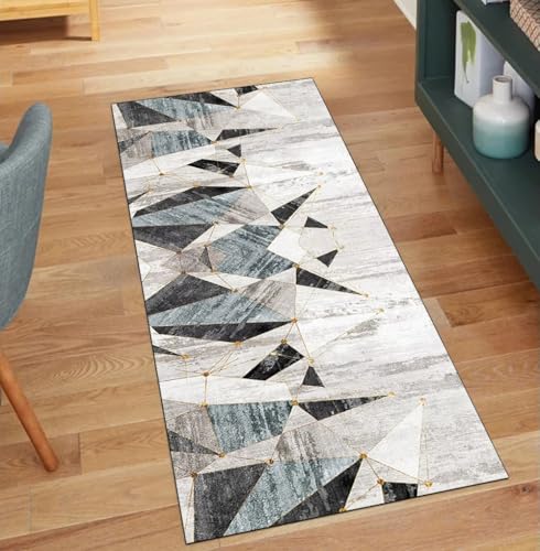 Alfombra larga para pasillo moderno de 60x350 cm y lavable en casa 2