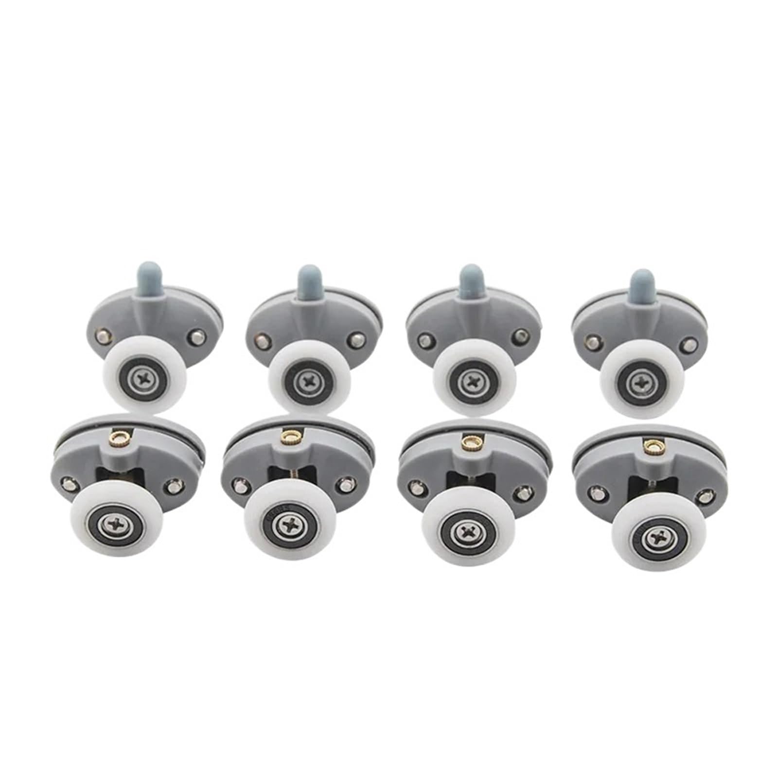 Rodillos Para Puertas De Ducha Cabinas de ducha, polea for cuarto, rodillo/corredores/ruedas/poleas diámetro 23,0mm/25mm/27mm, distancia del orificio 26mm(Double 8pcs,27mm)