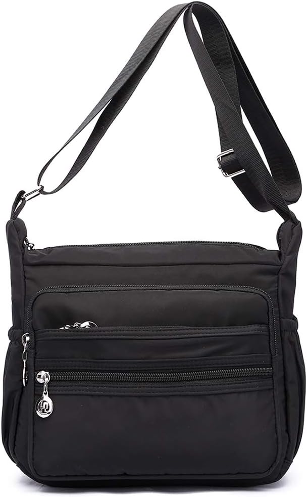 Collsants Small Nylon Crossbody Bag for Women Everyday Purse Travel Shoulder Bag Multi Pocket Collsants Small Nylon Crossbody Bag for Women Everyday Purse Travel Shoulder Bag Multi Pocket