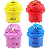 Diseño lindo: barro de mantequilla de color perfumado (100 ml para cada color), súper suave y no pegajoso. Cuando no esté en uso, vuelva a colocar la baba en el recipiente. Si se expone al aire durante mucho tiempo, el moco se secará.