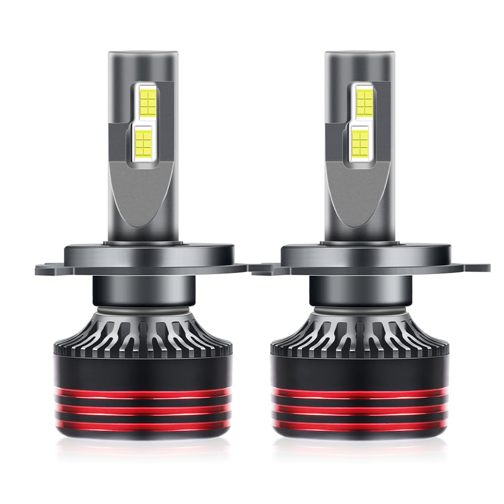 H4 9003 Fog Lights Bulb, 9003 H4 Light Bulbs,HB2 Car 6500K 12000LM 80W Fog Bulb Plug and Play, Pack of 2 (P11, H4 / 9003-3570 CSP LED Chips)