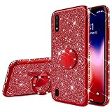 [Modelo compatible] Purpurina brillante funda Compatible con Samsung Galaxy A01.