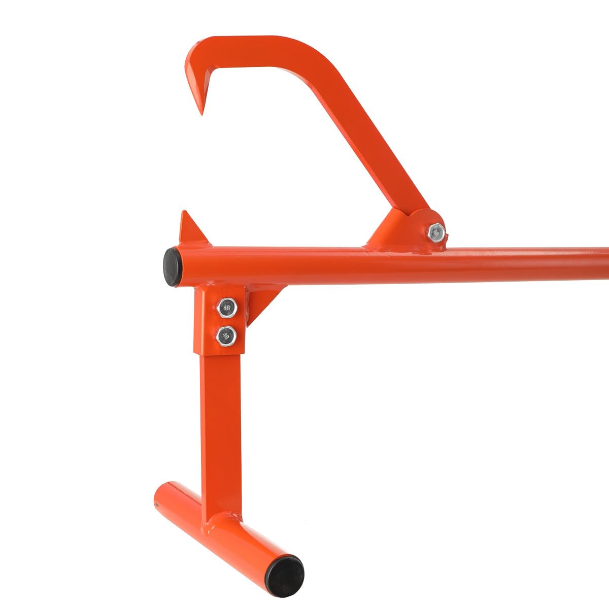 Elevador de tala de 130 cm para talar árboles de 130 cm, elevador de cantos, pinzas de madera, con gancho de madera, ayuda reversible de acero, ayuda de tala, para cargas pesadas, accesorios