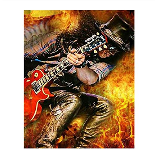 "Slash Ripping Guitar"-Abstract Art Print-8 x 10" Guns N' Roses- Rock Music Wall Prints-Ready To Frame. Home-Office-Studio-Bar-Cave. Perfect Gift for All Slash & GNR Fans! Printed on Photo Paper.
