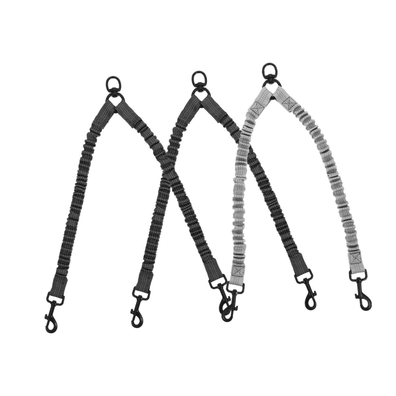 Lot De 3 Laisses pour Chien avec Corde De Traction Réfléchissante pour Course en Extérieur