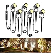 Greenclick Gartenbeleuchtung LED, 6 Set 1800LM 21 m Kabel Gartenbeleuchtung mit Strom, IP65 wasse...
