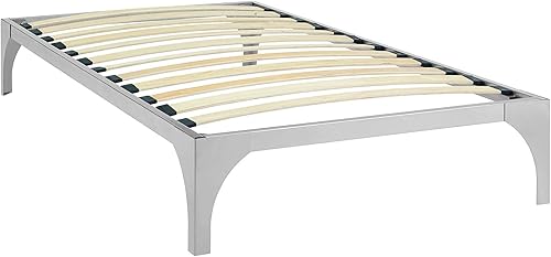 Miniatura 4 de Plataforma de metal para cama Modway Ollie. Tamaños twin, full, queen y king, Metal, Plateado
