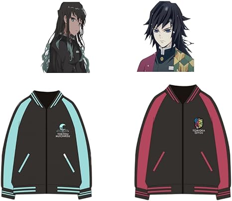 Amazon Co Jp Keme 鬼滅の刃 ジャケット スタジャン 富岡義勇 時透無一郎 ジャンパー とみおかぎゆう ときとう むいちろう コート ストリート系 秋冬服 カジュアル ファッション アニメ服 イベント仮装 日常服 メンズ レディース ハロウィン クリスマス 新年 贈り物