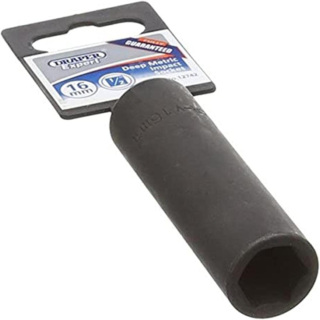 Draper 12742 1/2-inch Drive 16mm Deep Impact Socket