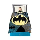 Franco A39678 Kids Bedding Soft Plush Microfiber Throw, 46' x 60', Batman