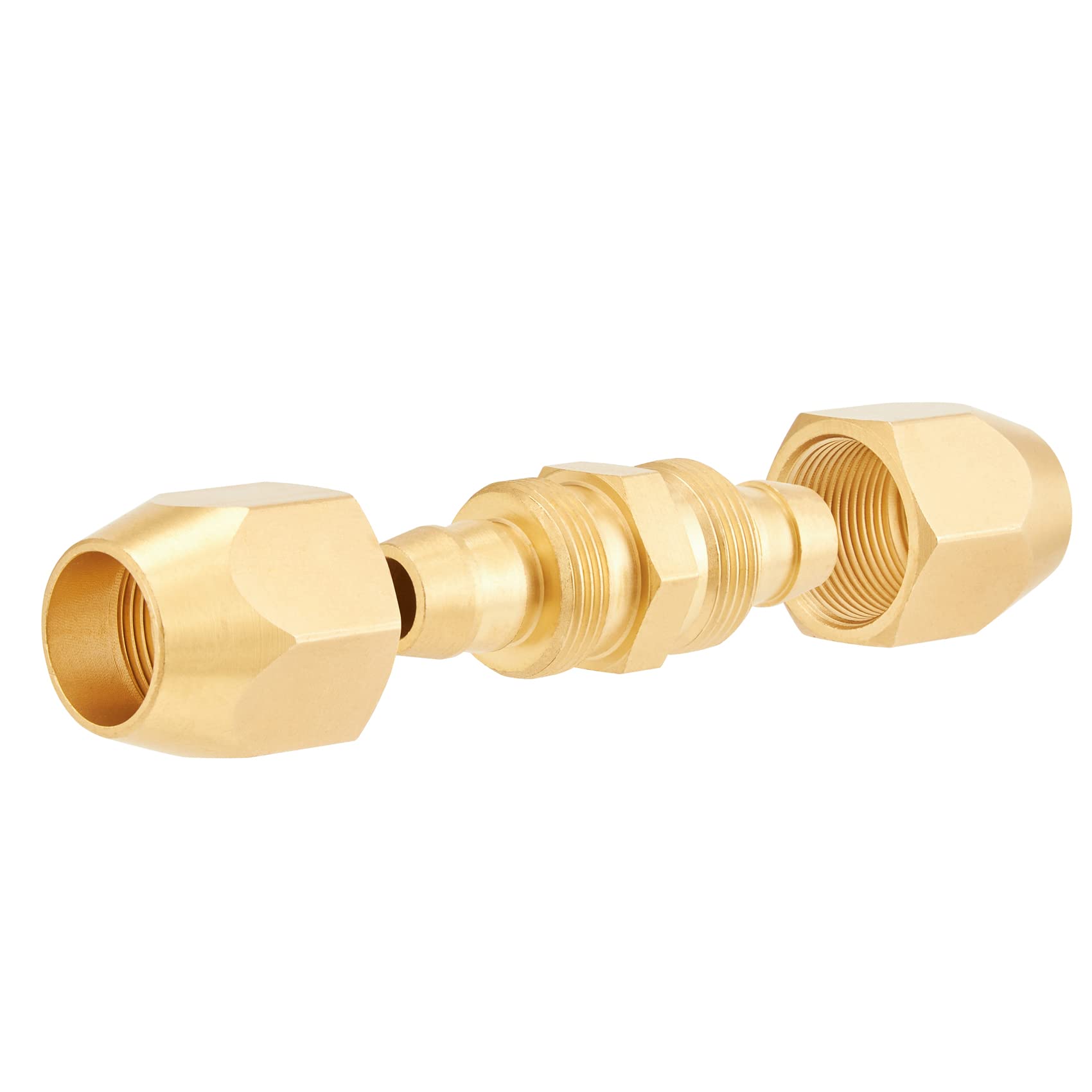 Brass Air Reusable Hose Splicer Repair Kit for 3/8 Inch ID Polyurethane