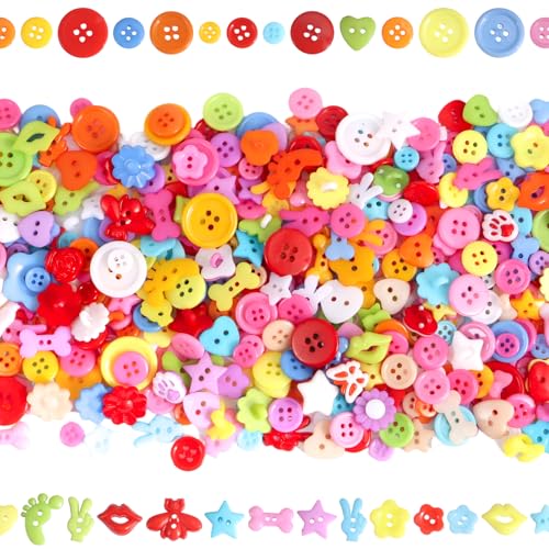 Decorative Buttons for Craftsheart, Apple, Mixed, Shaped, FunkyButtons, Buttons for Clothes, Sweaters, Craft Buttons for DIY