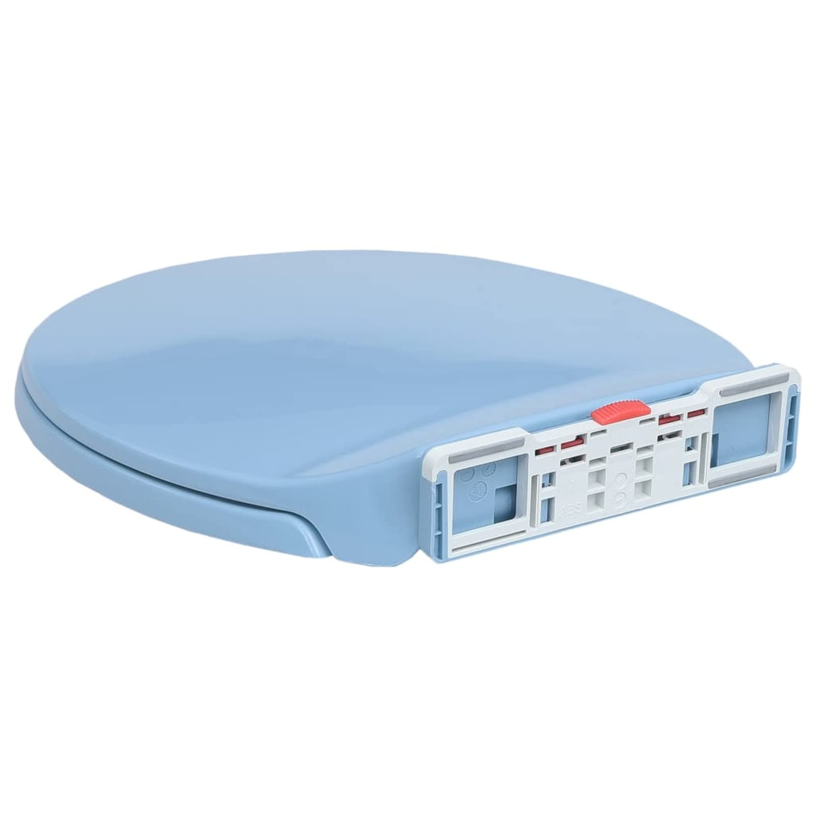 Tapa de váter con cierre suave desenganche rápido, JUNZAI Tapa Wc, Tapa De Inodoro, Asiento Wc, Tapadera Wc, Tapa Water, Recambios Inodoro, ovalada azul
