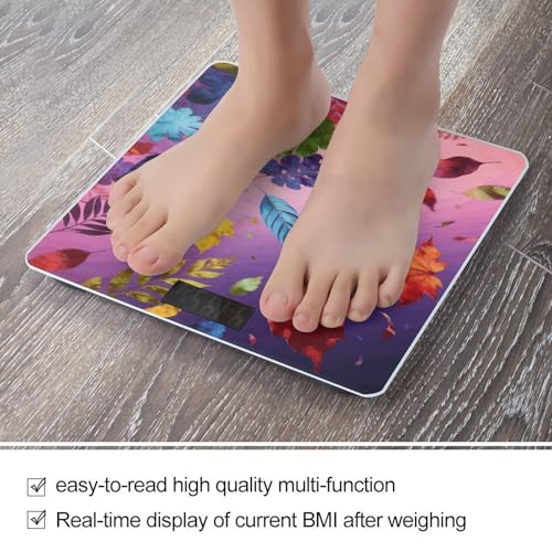 Báscula Digital de Baño Smart Colorful Leaf de Vidrio miniatura 5