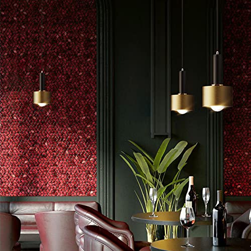 Lustre de comptoir de bar suspendu et réglable en cuivre E27