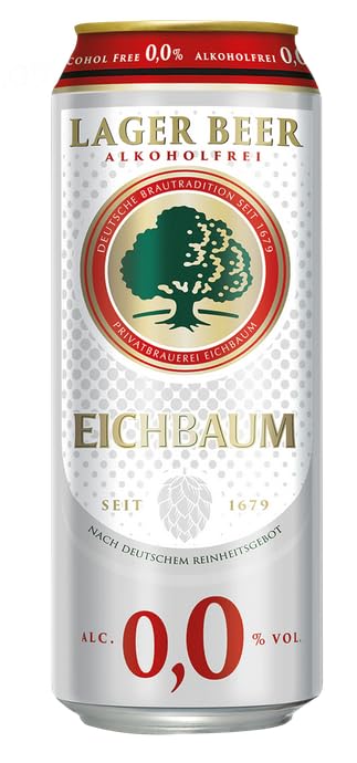 Cerveza sin alcohol Alemana lata de 500ml (Eichbaum 0,0 de 500ml Caja de 24 Latas=12)