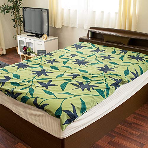 Sybilla シビラ 敷き布団カバー シングル 綿100% 日本製 グリーン おしゃれ 布団カバー シングルロング 105×215cm