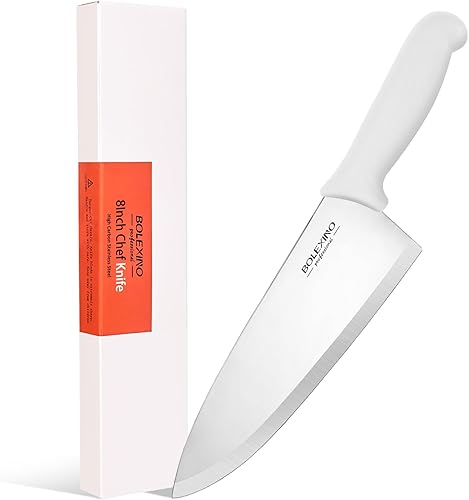 Miniatura 1 de BOLEX - Cuchillo afilado de cocina profesional de 8 pulgadas cuchillo de chef de acero inoxidable de alto carbono cuchillo de mano multiusos para