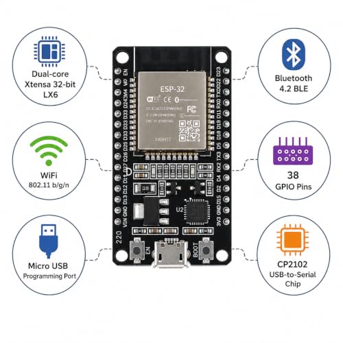ZEVRA ESP32 Dev Board WiFi + Bluetooth Development Board - Image 4