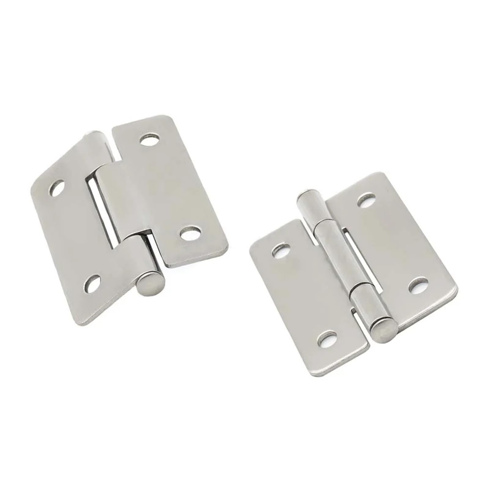 Rmwkrmogrf Original-90 Stainless Steel Hinge 4-8 Holes Mini Butt Cabinet Hinges Wooden Hardware Accessories 1Pcs(Original-90)