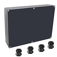 Vista 22 de Caja de conexiones IP65 impermeable de plástico ABS para proyectos eléctricos, cajas de conexiones de alimentación, caja de derivación con oreja