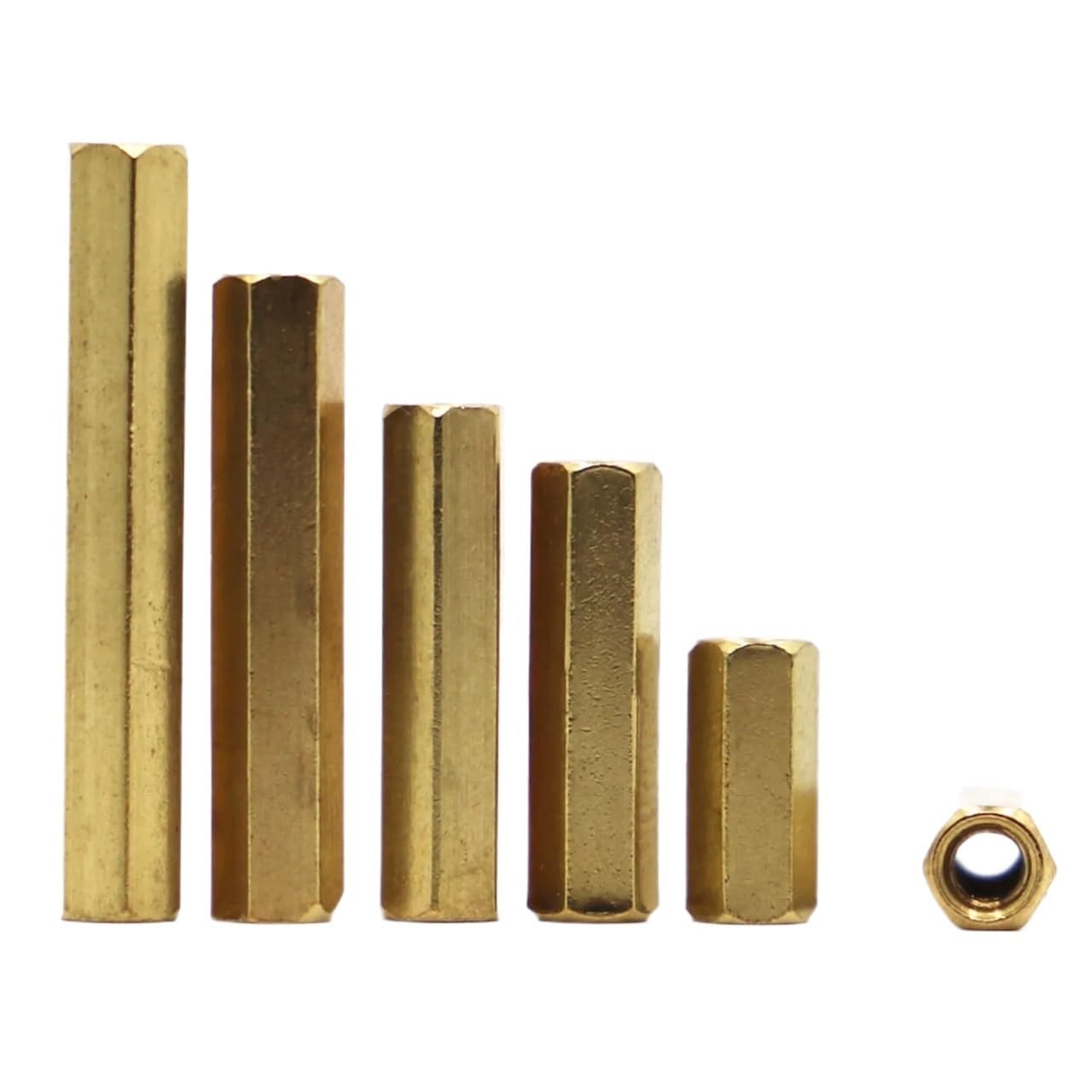Honybmq Women's 15Mm 10Pcs M2 M2.5 M3 M4 Tighting To Copper Studs Pillars Standoff Spacers Screw Isolation Spacing Screws Hardware Nut(,M3 10Pcs)