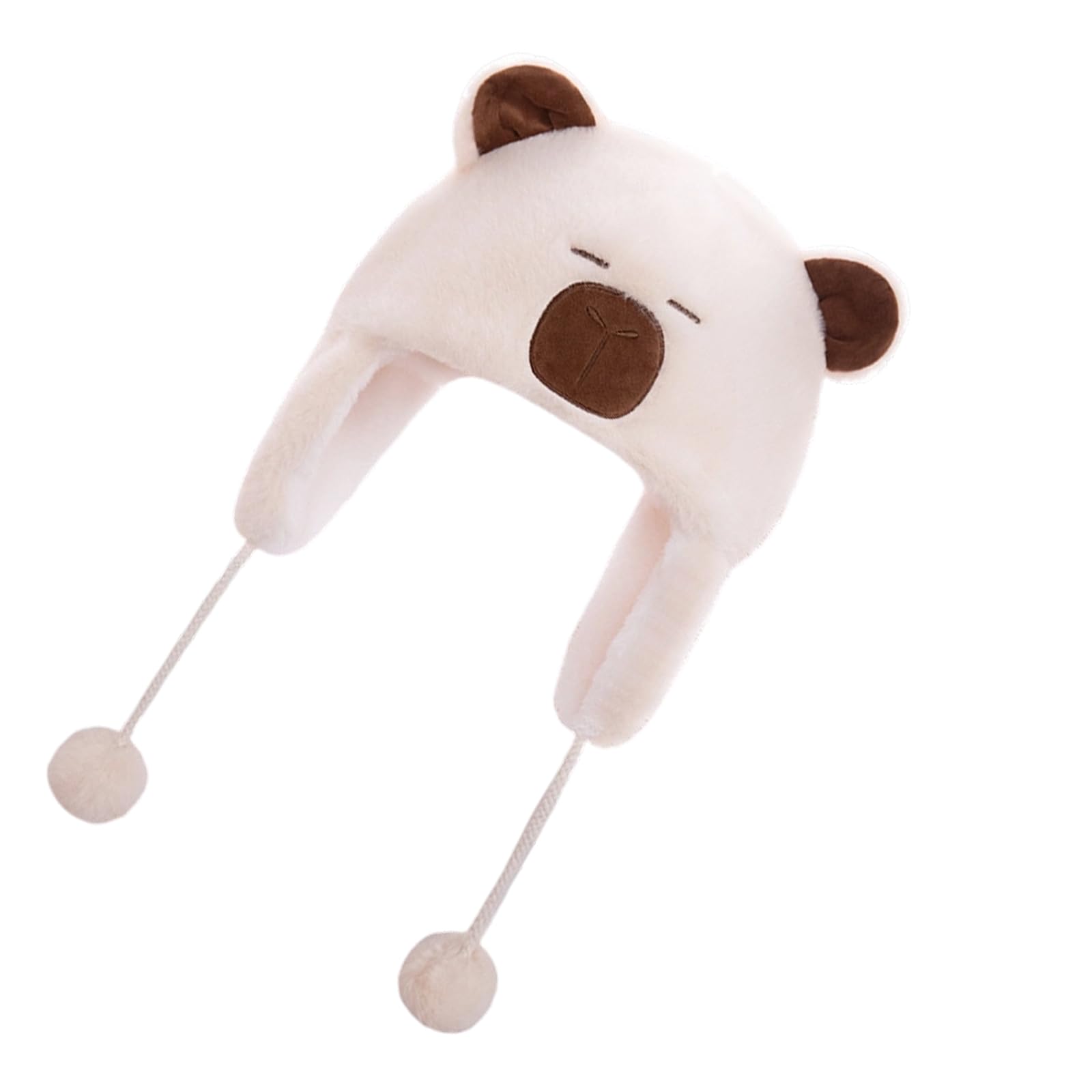 MICFENY Animal Earflap Hats Windproof Thermal Hat For Skiing Daily Use Short Plush Fabric