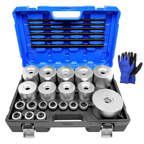Warranty Extension: 2009-2014 Honda Pilot Front Suspension Rear Lower Arm Bushing 14 KTTOOL 30Pcs Pull and Press Sleeve Kit, Bushing Press Kit for Most Engine Cars Vehicles, Universal Seal Bearing Bushing Removal Installation Tool Kit 6 Pulling Spindles with Nuts Case