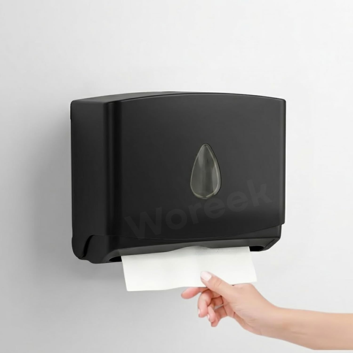 Worek Wall Mounted Tissue Paper Dispenser ABS Plastic Hand Towel Holder for V/N/M Fold Towels Bathroom, Kitchen, Office & Commercial Use-image-41