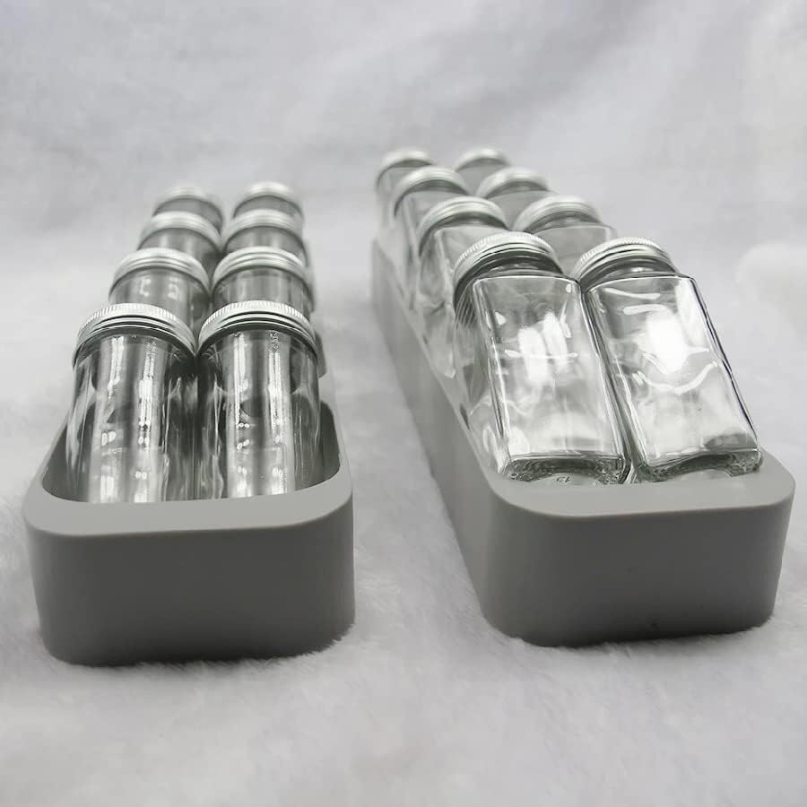 Estante para Especias de Cocina con 8 Agujeros, Soporte para Botellas de Salsa y condimentos, Organizador de cajones para Especias.