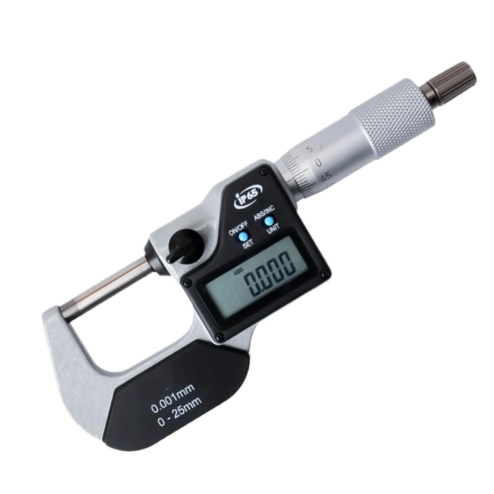 OGQNPJJCJ Digital Micrometer IP65 0-25mm 0.001mm Industrial 25-50mm 50-75mm 75-100mm(483-101 0-25mm)