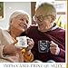 Imagen de Geiserailie 2 Tazas de Cerámica para Parejas 50 Years Mr and Mrs con Carta Divertidas para Navidad Cajas de Regalo Negras para Bodas Compromisos Aniversarios San Valentín 380 ml