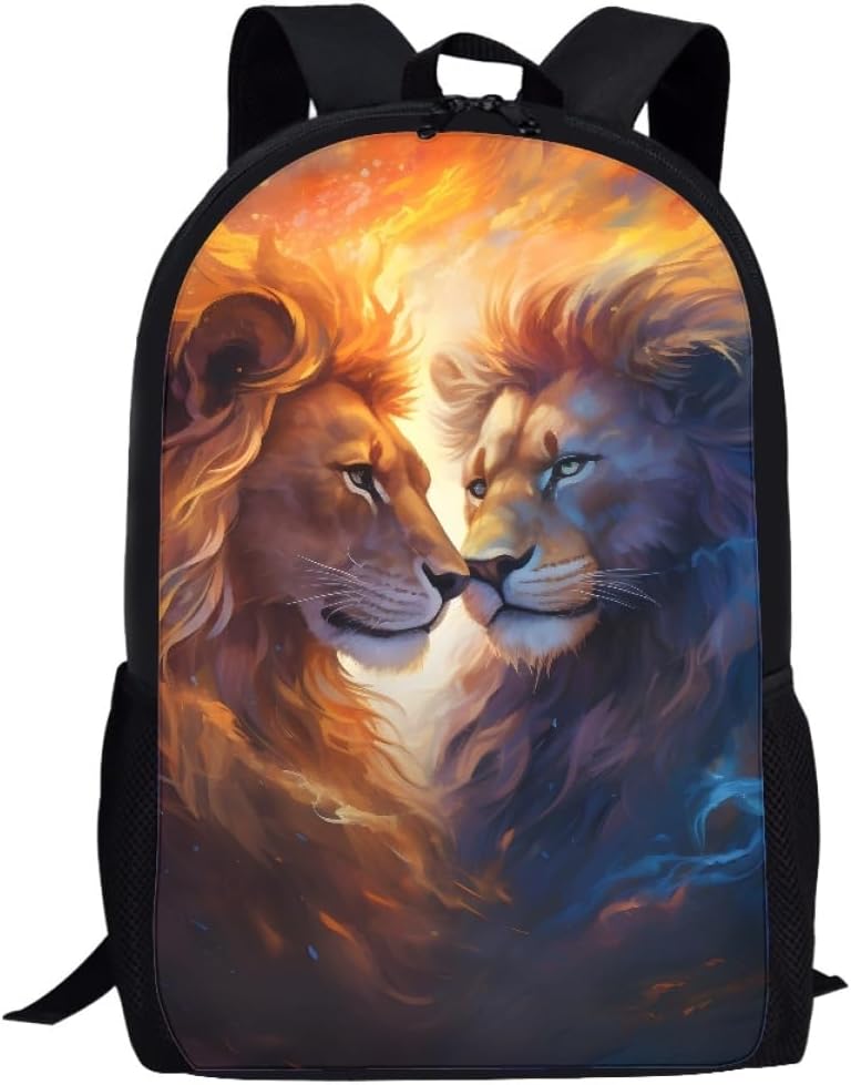 GLUDEAR Boys Girls Cool Wolf 3D Printed Backpack Kuwait Ubuy