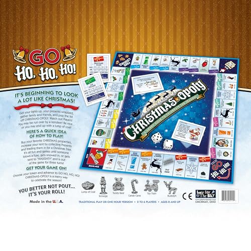 Christmas-Opoly juego de mesa edición estándar miniatura 5