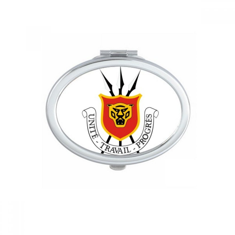 Miroir compact Bujumbura Burundi emblème national cadeau mignon fait main