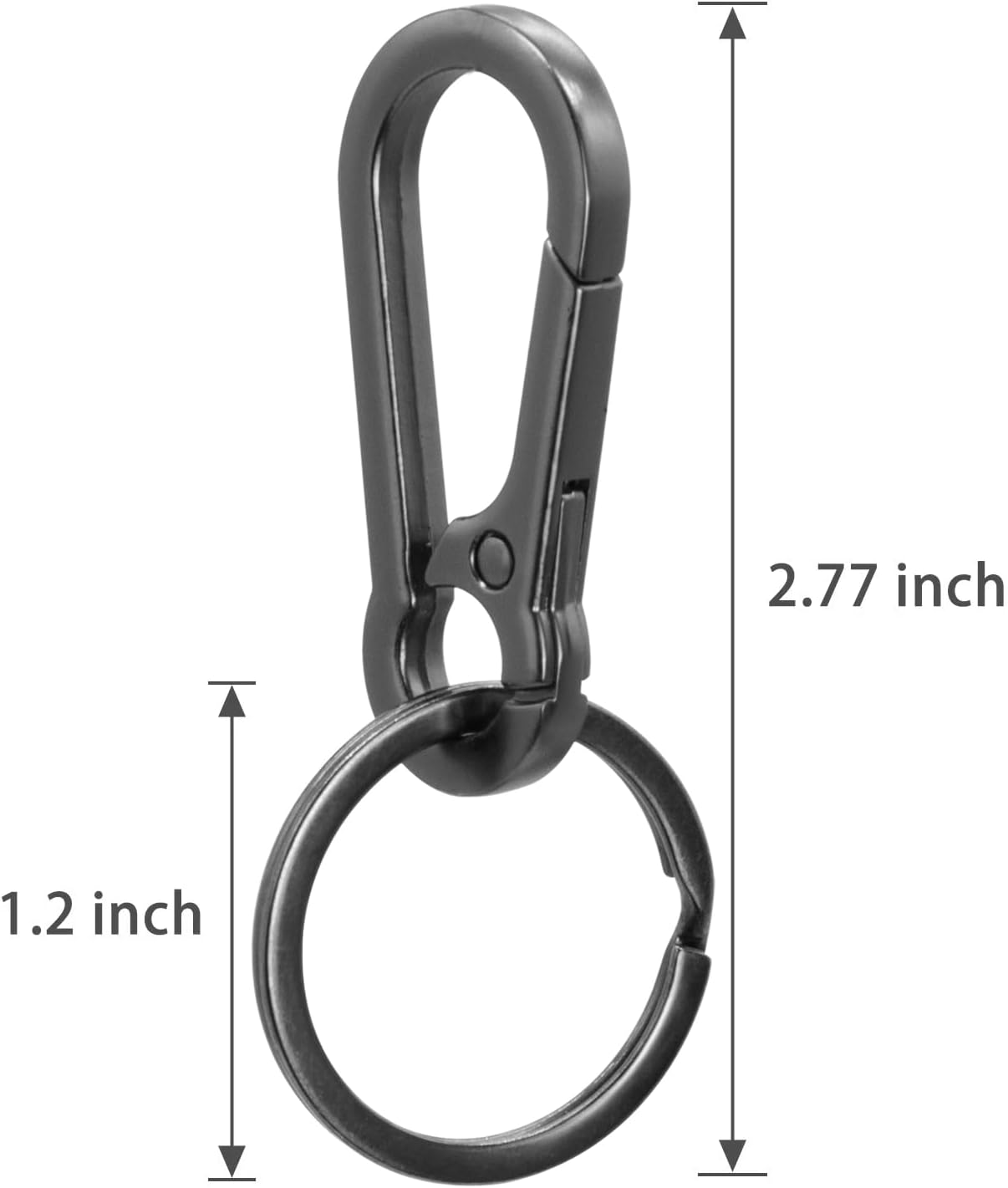 Metal Keychains Keyring Clip Holder Organizer Key Chain Ring For Accessories Women Men, Home Car Keys - Image 3