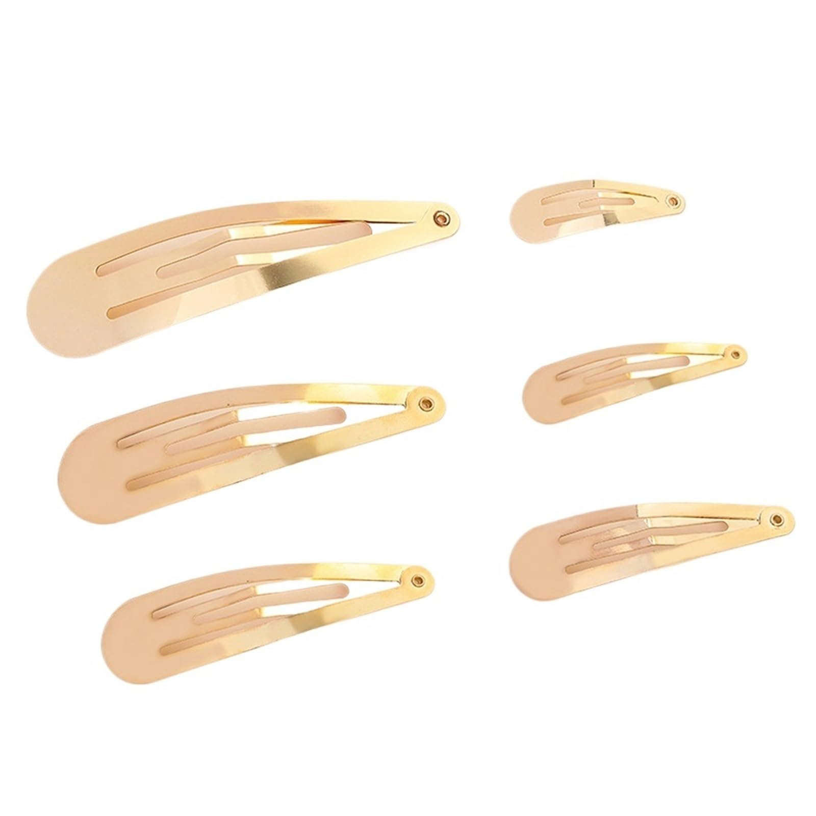Base Per Fermaglio Capelli 100 pezzi 4 cm 5 6 7 8 fermagli for capelli a forma di goccia d'acqua, forcine for, accessori for fai da te, copricapi(Gold,8cm)