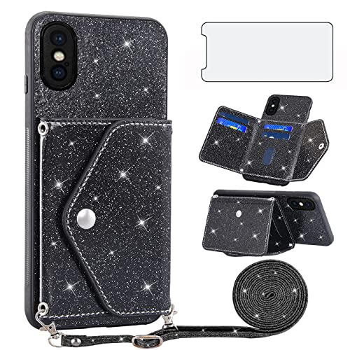 Sangle à bandoulière et porte cartes intégrés sur cet étui fonctionnel pour iPhone Xs Max