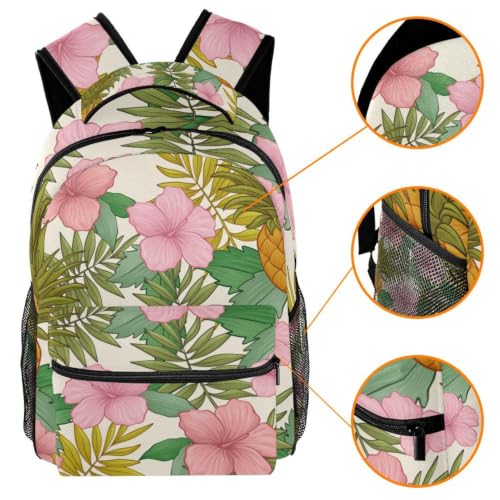 Bolsa para laptop resistente con diseño de flores para evitar el dolor de espalda 3