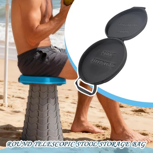Impermeable para camping y maletín de almacenamiento de taburete 7