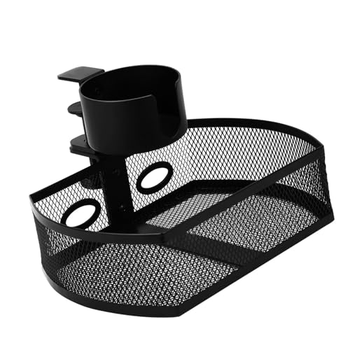 360回転引き出しと安全なカップホルダーを備えたデスク下収納ソリューション、ホーム組織オフィス用品ホルダー引き出し用