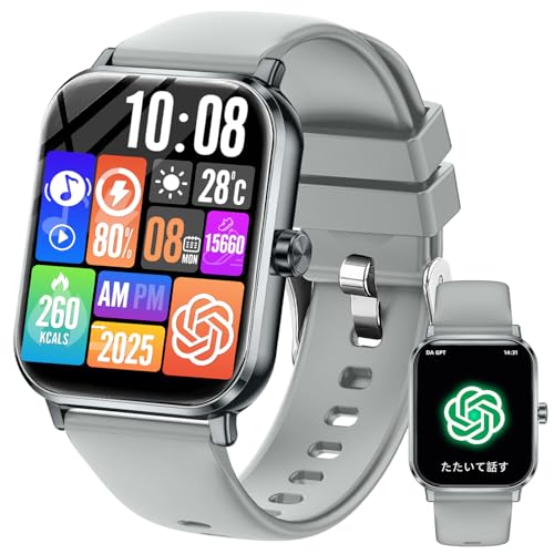 Amazon | スマートウォッチSmart watch【2026最新 米軍規格GPS内蔵