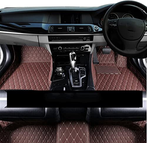 Tapis de sol en cuir luxe pour Insight ZE2 ZE3 marron foncé auto antidérapant