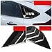 DLOVEG Rear Side Window Louvers Compatible for Ford Focus ST RS MK3 Hatchback Accessories 2012-2018 Air Vent Scoop Cover Louver (Bright Black)