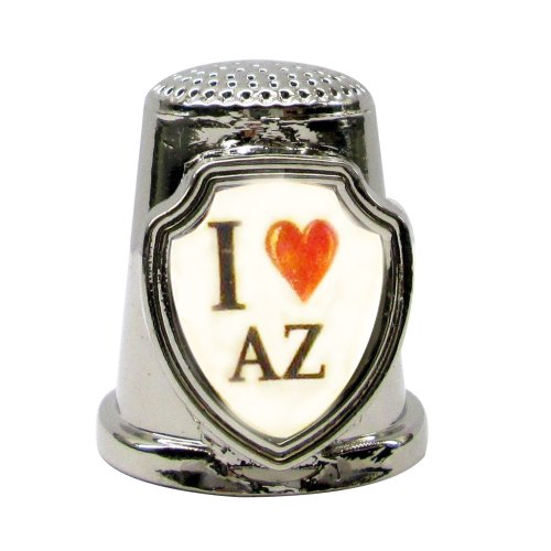 Souvenir Thimble - I love AZ - Arizona
