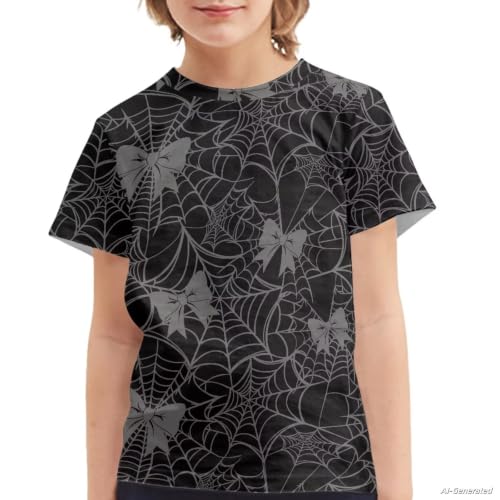 Image of Renewold Kids Novelty T-Shirt for Girls Boys Short Sleeve Crewneck Summer Tee Soft Breathable Graphic Shirt for Age 2-16
